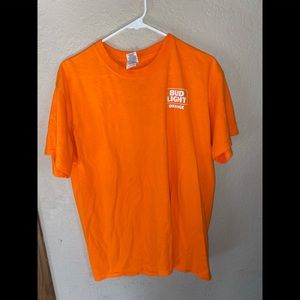 Orange Bud light shirt